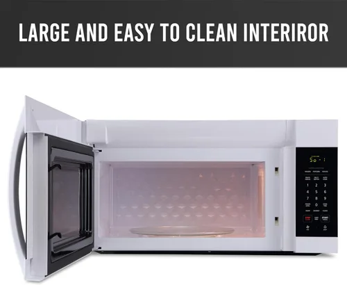 Vista 3 de Farberware - Horno microondas de encimera de 1.7 pies cúbicos – 1000 vatios de potencia, configuraciones de cocción automática, descongelación