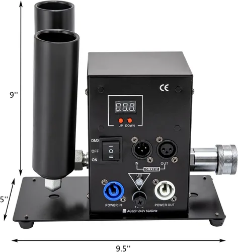 Vista 3 de Máquina de humo de chorro de CO2 Máquina de humo de chorro de CO2 150 W Cañón DMX columna de aire Máquina de chorro de CO2 6 MPa Night Club Bar DJ