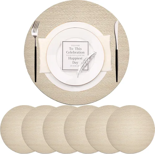 Vista 12 de PIGCHCY Juego de 4 manteles individuales en forma de cuña para mesa de comedor, tejido cruzado, lavables, resistentes al calor, manteles Bambúes