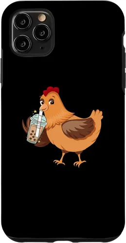 Vista 11 de Funda divertida para iPhone 14 con leche Boba para bebedor de té con leche y pollo, para iPhone 14