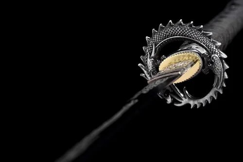 Vista 8 de Espada japonesa hecha a mano del dragón Katana Samurai de 41 pulgadas 1095 de acero al carbono