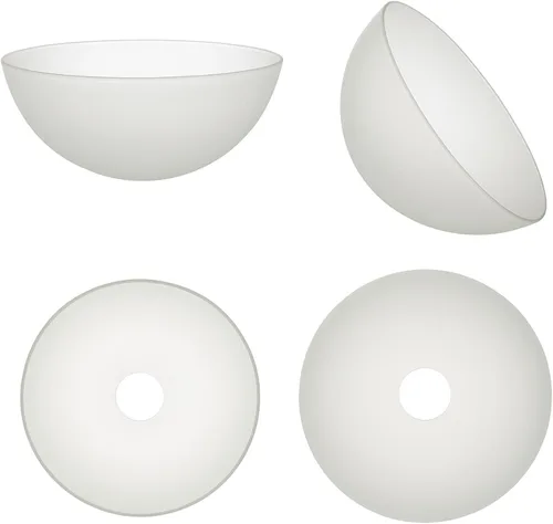Vista 9 de LIGHTACCENTS Reemplazo de pantalla de lámpara de vidrio para lámpara de pie, vidrio esmerilado, 12 pulgadas de diámetro, apertura de 1.72 pulgadas