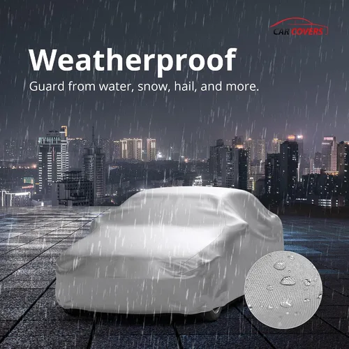 Vista 4 de Funda resistente a la intemperie para automóvil compatible con Volkswagen Beetle Hatchback 2000 de 2 puertas, exterior e interior, protege el agua