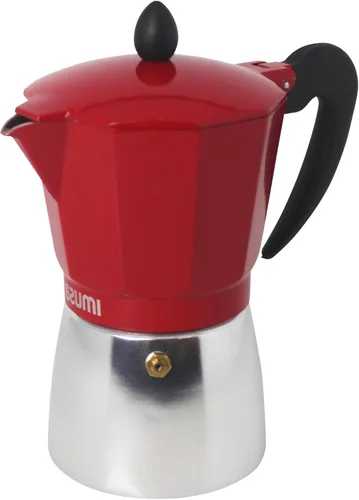 Vista 11 de IMUSA USA B120-43V, Cafetera de expreso de aluminio para estufa de 6 tazas, plateada