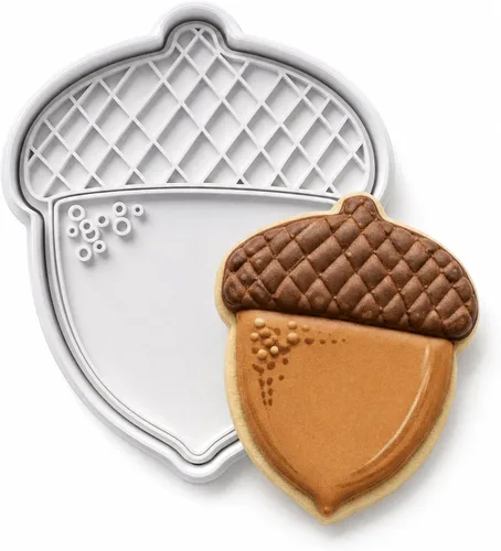 Vista 10 de 8 PCS Thanksgiving Cookie Cutter Set with Embossers Turkey Pumpkin Maple Leaf Corn & More 3" Complete Fall Collection