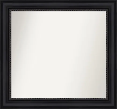 Vista 8 de Amanti Art Espejo personalizado, espejo de baño negro Astor, espejo de pared o espejo de tocador de baño sobre el fregadero (25 x 25 pulgadas)