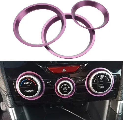 Vista 10 de Cubierta de anillo exterior para perilla de control de clima de Subaru CA, interruptor de control de volumen para Subaru Forester 2019-2024