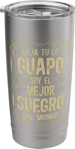 Vista 8 de Soy El Mejor Suegro Del Mundo - Vaso aislado de acero inoxidable para suegro español