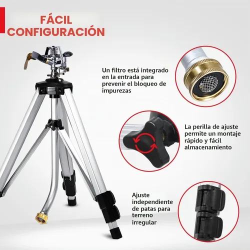 Vista 6 de [Usado] YAMATIC - Rociador de impacto resistente de 18-36 pulgadas con área grande de 360°, 1 unidad