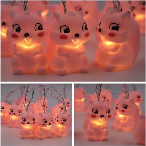Vista 3 de Guirnalda de 10 luces LED de 5.9 pies con 10 luces LED para fiestas en casa, dormitorio de niños, habitación de niños, guardería, biblioteca