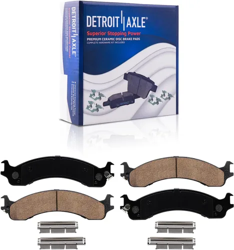 Vista 28 de Detroit Axle - Kit de freno delantero para Ford 2000-2005 Excursion 1999-2004 F-250 F-350 Super Duty Pinza de freno de disco con soporte Pastillas
