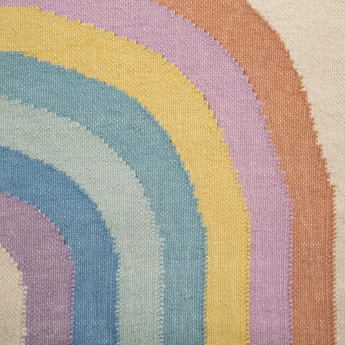Vista 4 de Delta Children Colgante de pared de arco iris tejido a mano, multicolor