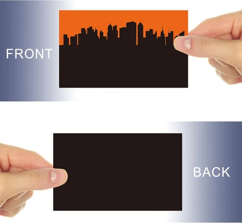 Vista 5 de Tarjetas de visita personalizadas con tu logotipo, tarjeta impresa personalizada para fotos de pequeñas empresas, frente y trasera, impermeable