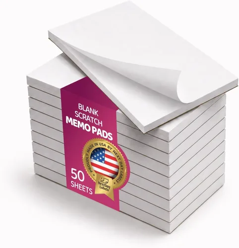 Vista 9 de Blocs de notas – Blocs de memos – Cuadernos de notas – Blocs para escribir – ¡10 paquetes con 50 hojas cada uno!
