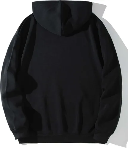 Vista 2 de MakeMeChic Sudadera térmica con capucha y bolsillo para hombre