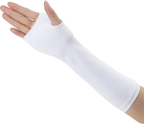 Vista 39 de Allegra K Calentadores de brazo sin dedos unisex de moda clásica