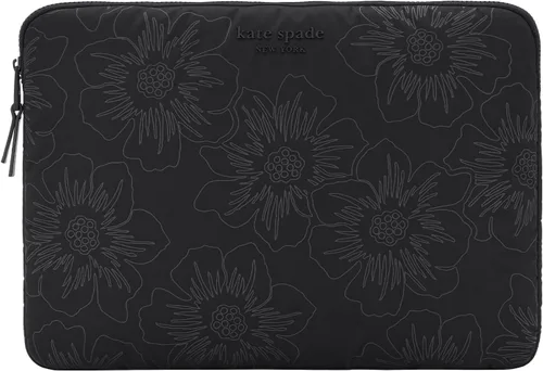 Vista 7 de kate spade new york Saffiano - Funda para laptop con exterior acolchado de Saffiano-Negro