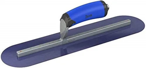 Vista 13 de Bon 66-175 - Paleta de acero con acabado urbano, cuadrada, acero azul, 12 x 3 pulgadas, madera Manija de madera