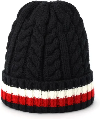 Vista 3 de Tommy Hilfiger Sombrero de puño Global Cable, Desert Sky