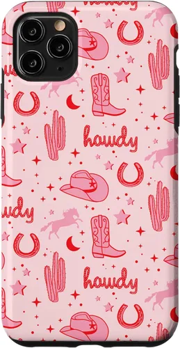 Vista 13 de Funda estética para iPhone 17, diseño de vaquera rosa pastel