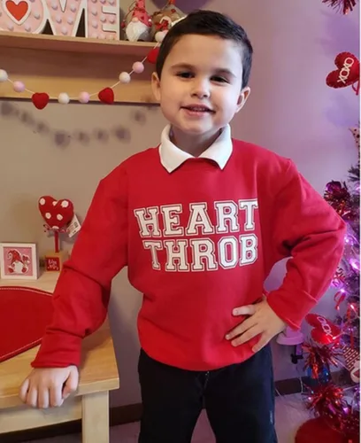 Vista 64 de Traje de San Valentín para bebé, niña, niño, traje de San Valentín, sudadera de manga larga con estampado de corazón