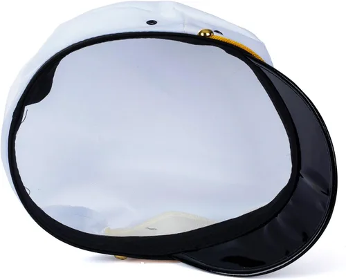 Vista 5 de Tigerdoe Sombrero de capitán de yate, sombrero de marinero y gafas de sol de aviador, disfraz de marinero