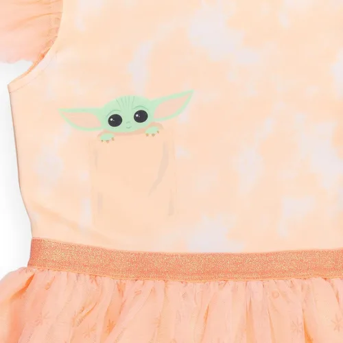 Vista 3 de STAR WARS Disfraz de cosplay de manga corta para niñas pequeñas a niños grandes