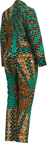 Vista 7 de XIAOHUAGUA Trajes africanos para mujer, conjunto de 2 piezas con estampado de Ankara Fs1496