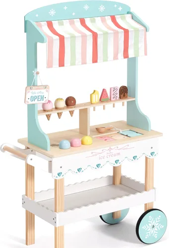 Vista 8 de PairPear Comida de madera para la cocina de los niños, juego de simulación