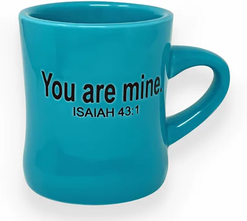 Vista 6 de The Chosen: Taza oficial de café de cerámica con relieve de 3 peces de 12 oz con revestimiento de goma