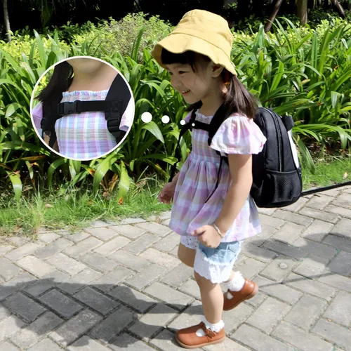 Vista 12 de Yodo, Bolsa para almuerzo aislada y mochila preescolar infantil, con correa de arnés de seguridad para niños o niñas, Dinosaur