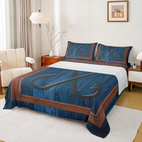 Vista 18 de Anchor Nautical - Juego de sábanas románticas para niños, tamaño individual, diseño de mariposas y lavanda morado, decoración de habitación de niños