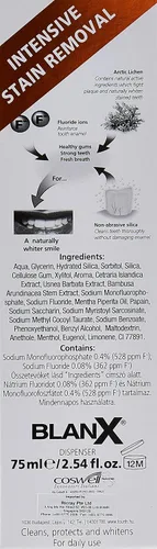 Vista 3 de Blanx Pasta de dientes para eliminar manchas intensivas 2.5 oz / 2.5 fl oz
