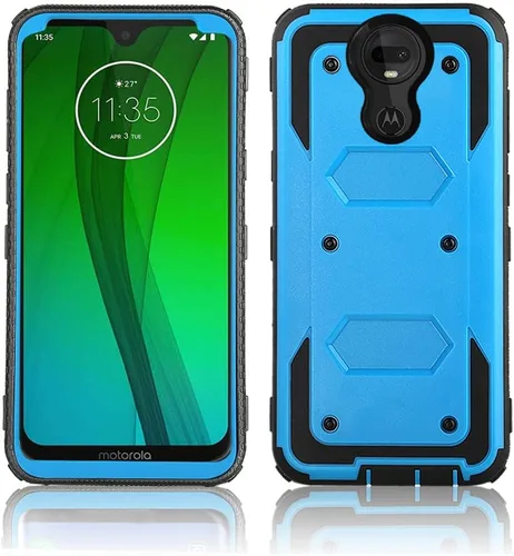 Vista 7 de Asuwish Funda de teléfono para Moto G7/G7+/Revvlry Plus, híbrida, a prueba de golpes, protección de cuerpo completo, accesorios de celda resistente