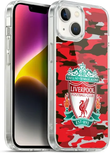 Vista 134 de Head Case Designs Funda de gel con licencia oficial del Liverpool Football Club Away Colourways Crest Camou [protección de grado militar] compatible