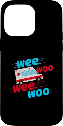 Vista 21 de Funda EMT para iPhone 13 Pro Max Wee Woo Wee Woo Ambulancia Técnico Paramédico