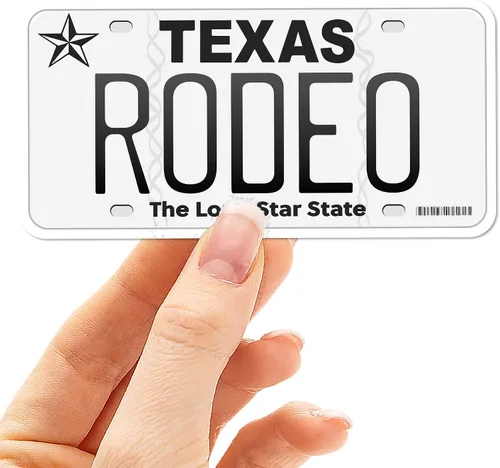 Vista 20 de Calcomanía para placa de matrícula de Texas, elige entre más de 50 ciudades de TX, calcomanía para parachoques de Texas para automóvil, calcomanías