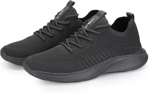 Vista 4 de VAMJAM Zapatos deportivos de correr para hombre, ligeros, transpirables, con cordones, de malla, para caminar, entrenamiento, casuales, deportivos