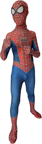 Vista 4 de Vowdicua Superhero Costumes for Kids Halloween Cosplay Jumpsuits 3D