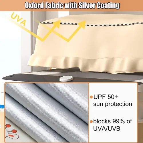 Vista 4 de Cubierta de carga superior para lavadora, cubierta impermeable para secadora con cremallera, a prueba de polvo, al aire libre, funda protectora