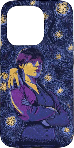 Vista 14 de Wednesday & Thing in Starry Night by Vincent Van Goth Case for iPhone 17