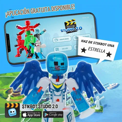 Vista 6 de Zing StikBot Zingtannica Paquete de acción - Figuras de acción coleccionables y accesorios, incluye 1 Stikbot, 1 set de accesorios, animación