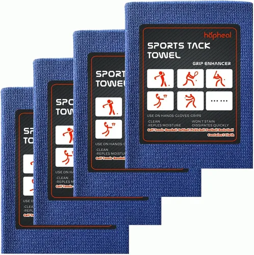 Vista 10 de Reforzador de agarre para tenis, toalla de adherencia para golf, pickleball, béisbol (paquete de 2 azul)