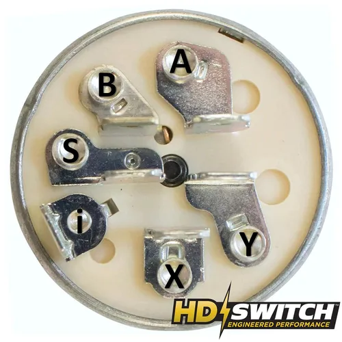 Vista 2 de HD Switch Interruptor de encendido de arranque compatible con Exmark 109-4736 Toro 104-2541 103-0206 88-9830, cortacésped de caballo, sistema