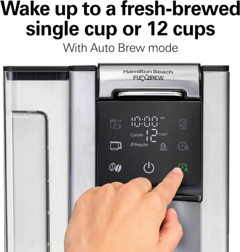Vista 6 de Hamilton Beach Flexbrew Advanced 5-in-1 Drip & Single Serve Coffee Maker