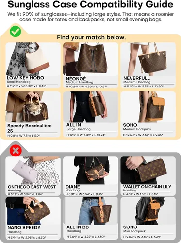 Vista 4 de Sunglasses Travel Case Organizer Hangable for Men Women, Eyeglasses Foldable Storage Organizer