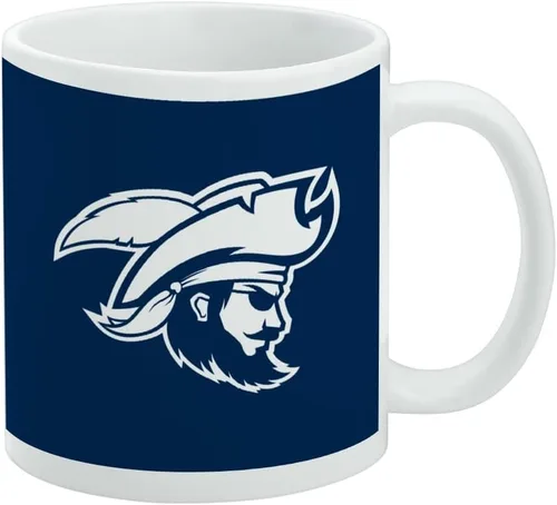 Vista 343 de Taza de cerámica con el logotipo principal de la Universidad Rider, taza de regalo novedosa para café, té y bebidas calientes, 11oz, blanca