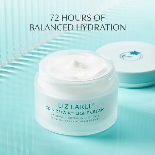 Vista 5 de Liz Earle Skin Repair Light Face Cream - Hidratante facial que aumenta la hidratación con una textura sedosa y ligera, equilibra e hidrata la piel