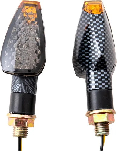 Vista 7 de Mini luz de flecha para motocicleta, luces intermitentes de 0.394 in, indicador LED universal para motocicleta, lámpara ámbar intermitente