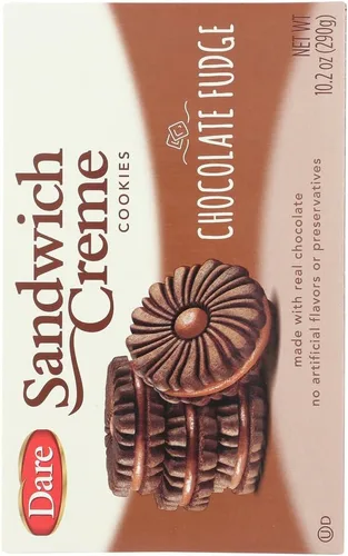 Vista 3 de Dare Galletas de crema de chocolate con dulce de azúcar, 10.2 onzas (paquete de 4)